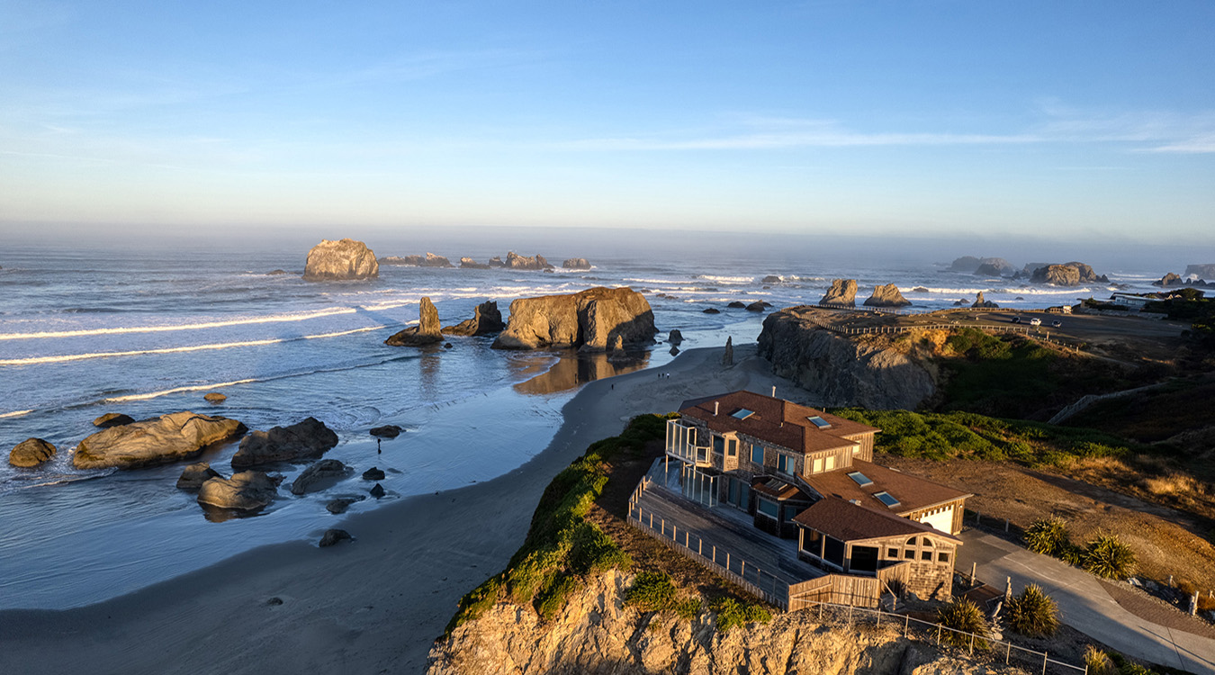 Bandon Beach Sea Stacks are beautiful and make a beach walk magical