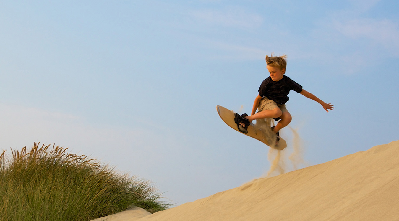 The sand dunes in Florence Oregon are known for outdoor family fun