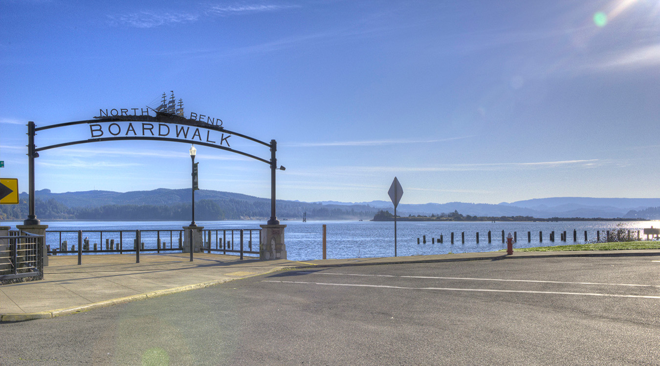North Bend has many areas with outstanding waterfront views.