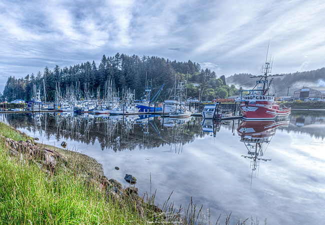 Winchester Bay has a terrific harbor for commercial and recreational ocean fishing.